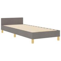 Bedframe met hoofdeinde Taupe 80 x 200 cm Stof - thumbnail
