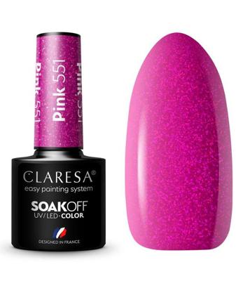 Claresa uv/led gellak 5ml pink 551 classic look
