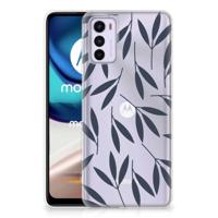 Motorola Moto G42 | TPU Case | Leaves Blue - thumbnail
