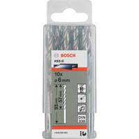 Bosch Accessories 2608595066 HSS Metaal-spiraalboor 6 mm Gezamenlijke lengte 93 mm Geslepen DIN 338 Cilinderschacht 10 stuk(s) - thumbnail