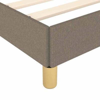 Bedframe zonder matras 100x200 cm stof taupe