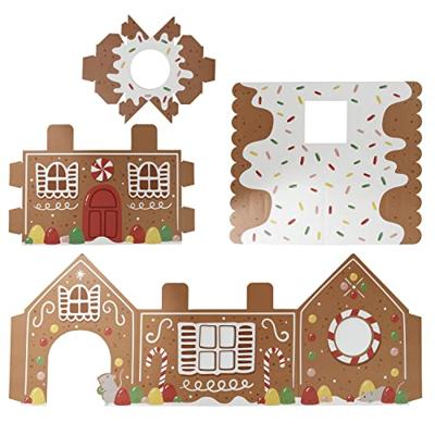 Doe-Het-Zelf Kerstmis Ginger Lane 100% Karton Kat Speelhuisje