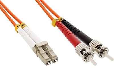 Intellinet 471343 Glasvezel Optische vezel Aansluitkabel [1x LC-stekker - 1x ST-stekker] 62,5/125 µ Multimode OM1 10.00 m