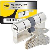 YALE losneembare slotcilinder - voor exterieur / toegangsdeur - 10 pins - 5 sleutels - 30 x 40 mm - thumbnail