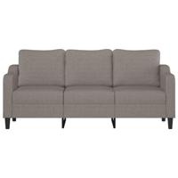 Driezitsbank 180 cm stof taupe - thumbnail