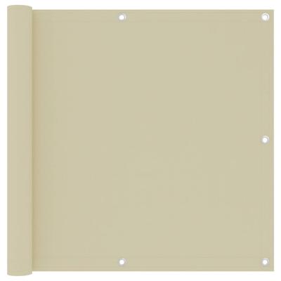 VidaXL Balkonscherm 90x300 cm oxford stof crème VidaXL Balkonscherm 90x300 cm oxford stof crème