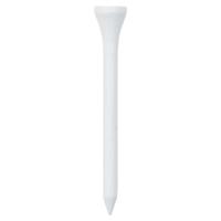 VidaXL 1000 st golftees 54 mm bamboe wit - thumbnail