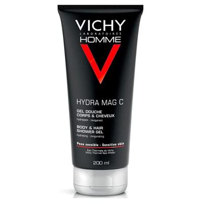 Vichy Homme Hydra Mag C Shower Gel Body & Hair Magnesium Sensitive Skin Vichy Homme Hydra Mag C Shower Gel Body & Hair Magnesium Sensitive Skin