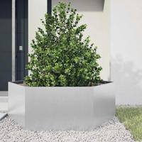 Plantenbak zeshoek 138x120x45 cm gegalvaniseerd staal - thumbnail