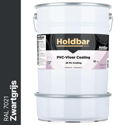 Holdbar PVC-Vloer Coating Zwartgrijs (RAL 7021) 10 Kg