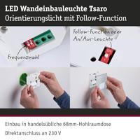 Paulmann 80000 LED Tsaro Wandinbouwarmatuur LED 1 W Chroom (mat) - thumbnail