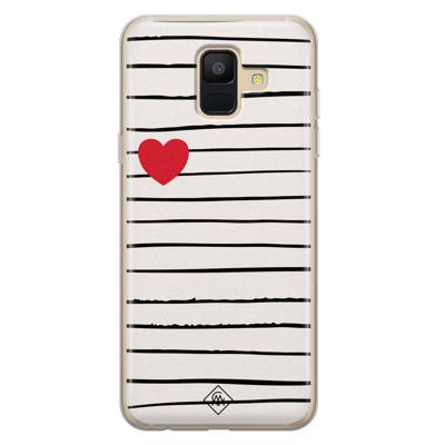Samsung Galaxy A6 2018 siliconen hoesje - Heart queen