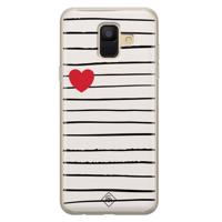 Samsung Galaxy A6 2018 siliconen hoesje - Heart queen - thumbnail