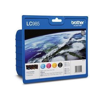 Brother inktcartridge, 260 pagina&apos;s, OEM LC-985VB, 4 kleuren