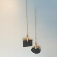 Krijtbordje met houten stick - thumbnail