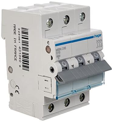 Hager MBN316 Leitungsschutzschalter Zekeringautomaat 3-polig 16 A