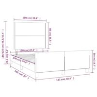 Bedframe zonder matras 120x190 cm fluweel donkergroen - thumbnail