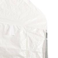 Paviljoen Prieel met dak 2,28x2,23x2,69 m polyetheen wit - thumbnail