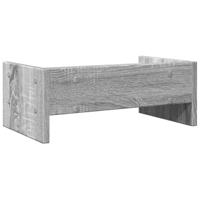 Monitorstandaard 42x24x16 cm bewerkt hout grijs sonoma eiken - thumbnail