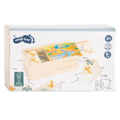 Small Foot houten dominospel safari