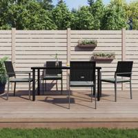 5-delige Tuinset met kussens poly rattan en staal - thumbnail