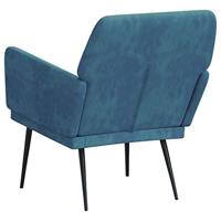 Fauteuil 62x79x79 cm fluweel blauw - thumbnail