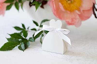 Bruiloft geschenkdoosjes wit (10st)