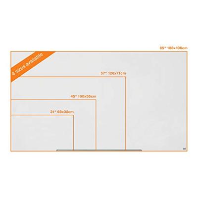 Nobo Diamond Glasbord (1264x711) wit, magnetisch Nobo Diamond Glasbord (1264x711) wit, magnetisch