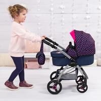 Bayer Design Poppenwagen City Max met tas (Blauw) - thumbnail