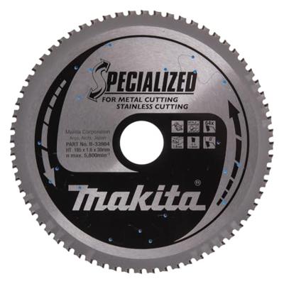 Makita Accessoires Cirkelzaagblad RVS 185x30x1,6 64T 0g - B-33984 Makita Accessoires Cirkelzaagblad RVS 185x30x1,6 64T 0g - B-33984