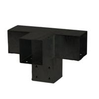 Pergola Hoekverbinding Met Verlenging Zwart Cubic - thumbnail
