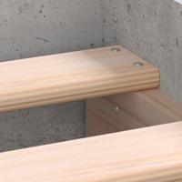 Bedframe met hoofd- en voeteneinde betongrijs 100x200 cm - thumbnail