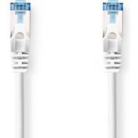 Nedis CAT6a netwerkkabel | S/FTP | RJ45 Male | RJ45 Male | 3.00 m | Snagless | Rond | LSZH | Wit | Label - CCGL85330WT30 - thumbnail