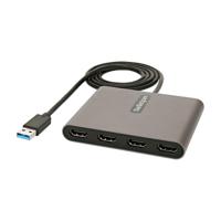 Adapter USB 3.0 naar HDMI Startech USB32HD4 Zwart Grijs 1 m - thumbnail