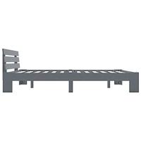 Bedframe massief grenenhout grijs 180x200 cm - thumbnail