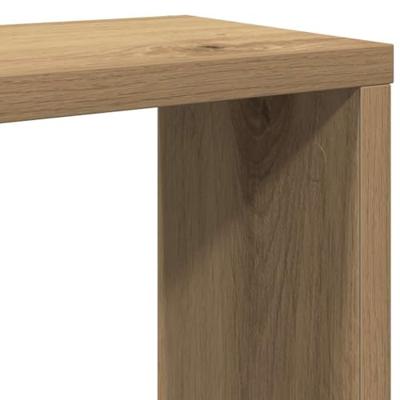 Wandschappen kubus 6st 30x15x30cm bewerkt hout artisanaal eiken