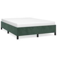 Bedframe zonder matras 140x200 cm fluweel donkergroen - thumbnail