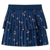 Kinderrokje met regenbogenprint 104 marineblauw - thumbnail