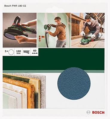 Bosch Accessories 2609256D37 PWR180 slijpsteen 180 mm K60 5 stuks 1 stuk(s)