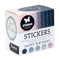 Studio Light • essentials ø30mm stickers happy birthday - thumbnail