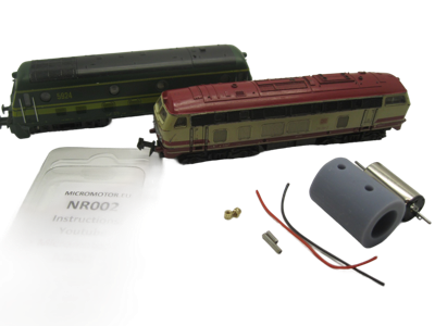 micromotor nr002 N ombouwset voor Roco BR 215 DB, SNCB Reeks 59