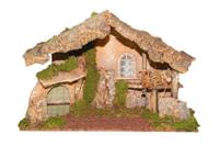 Kerststal met deur 50 x 21 x 32 cm Euromarchi - Euromarchi - thumbnail