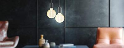 EGLO Ledlamp - bol - e27 - 245 lm - amber - dimbaar - spiraal