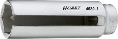Hazet lambdasonde-dopsleutel 4680-1 · 1/2 inch (12,5 mm) vierkant hol · buiten-zeskant-profiel · sw 22 mm Hazet lambdasonde-dopsleutel 4680-1 · 1/2 inch (12,5 mm) vierkant hol · buiten-zeskant-profiel · sw 22 mm