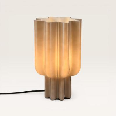 Tafellamp Gessari - Prachtig model van geplooid glas met bijzondere vormen, voor binnen - Zonder lichtbron