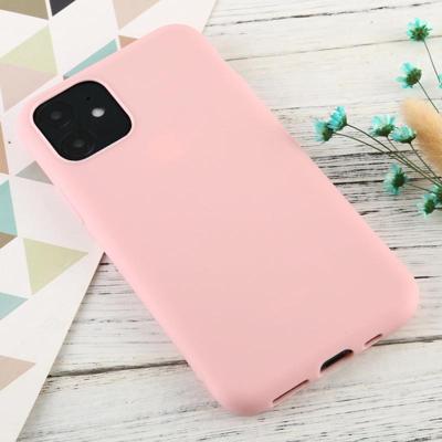 Voor iPhone 11 Candy Color TPU case (roze)