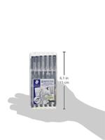 Staedtler pigment liner 5+1 Set 308 SB6P Fineliner Zwart 0.05 mm, 0.1 mm, 0.2 mm, 0.3 mm, 0.5 mm, 0.8 mm 6 stuk(s) - thumbnail