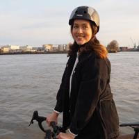 Melon Fietshelm urban active zwart/grijs mt 46 - 52 cm - thumbnail