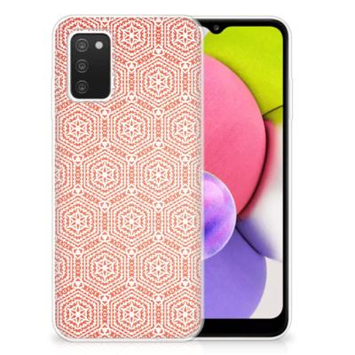 Samsung Galaxy A03S | TPU bumper | Pattern Orange Samsung Galaxy A03S | TPU bumper | Pattern Orange