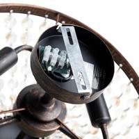 QAZQA Klassieke plafondlamp brons en kristal 3-lichts - Mondrian - thumbnail